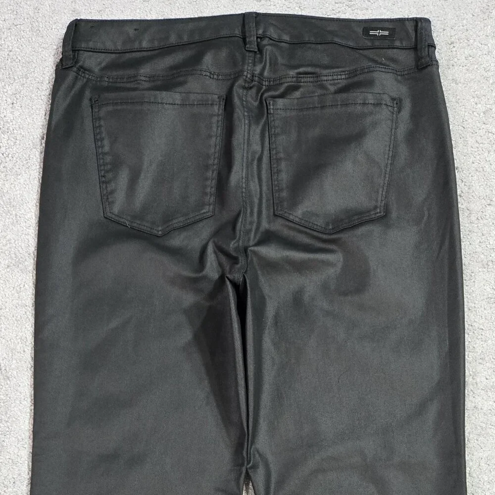 Liverpool Lucy Black Coated Bootcut Mid Rise Pant Capsule Stretch LM4000CBM